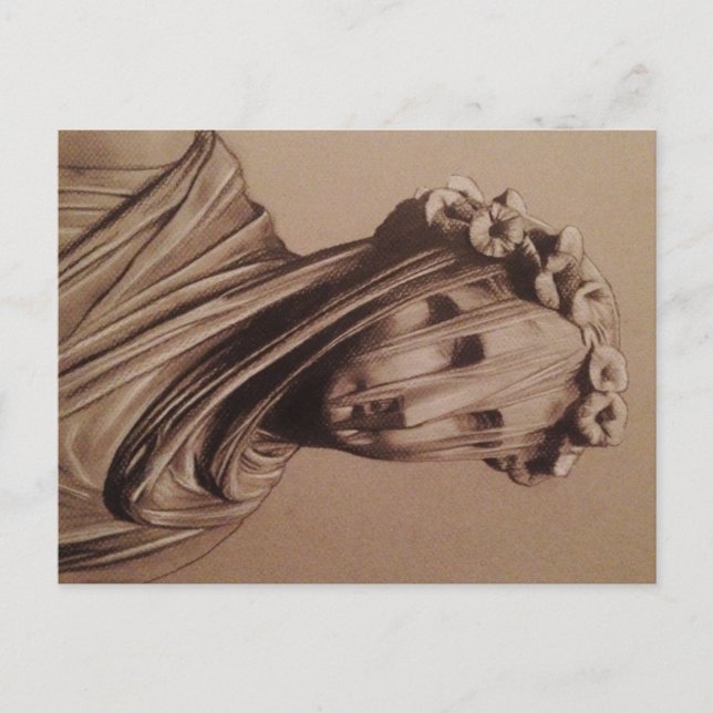 Veiled lady  by Trent Valleau "after bernini Postcard (Front)