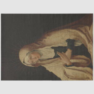 Veiled Virgin Mary (by Lucas van Leyden) Tissue Paper