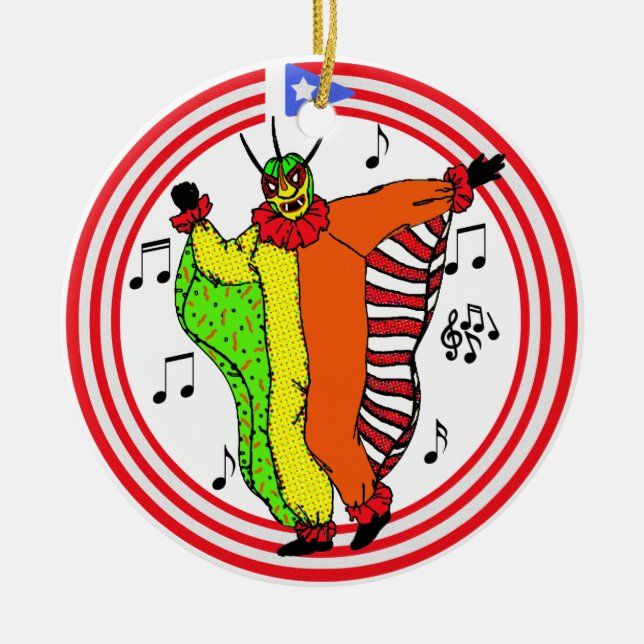 vejigante ceramic tree decoration (Front)