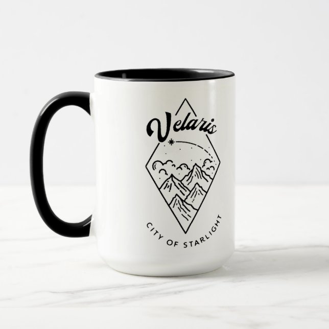 Velaris Larger Black Detail Mug (Left)