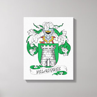 Velasquez Family Crest Canvas Print