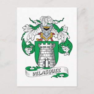 Velasquez Family Crest Postcard