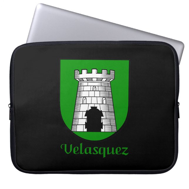 Velasquez Family Shield Electronics Bag (Front)