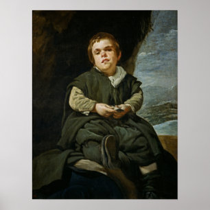 Velázquez - The Jester Francisco Lezano Poster