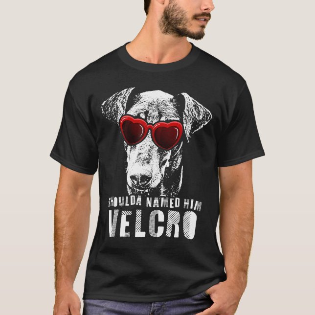 Velcro Doberman Dog T-Shirt (Front)