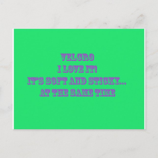 Velcro Postcard (Front)