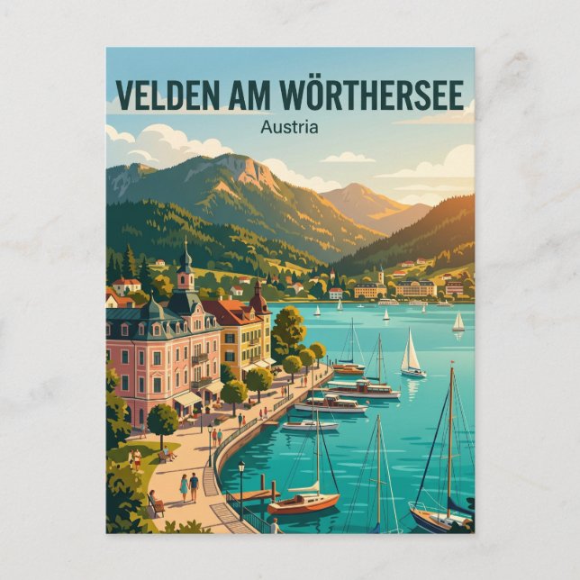 Velden am Wörthersee Austria Postcard (Front)