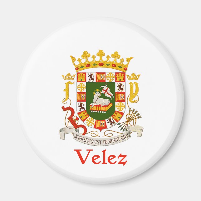 Velez Shield of Puerto Rico Magnet (Front)