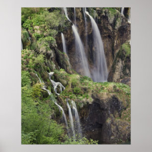 Veliki Slap (Waterfall) Plitvice Lakes National Poster