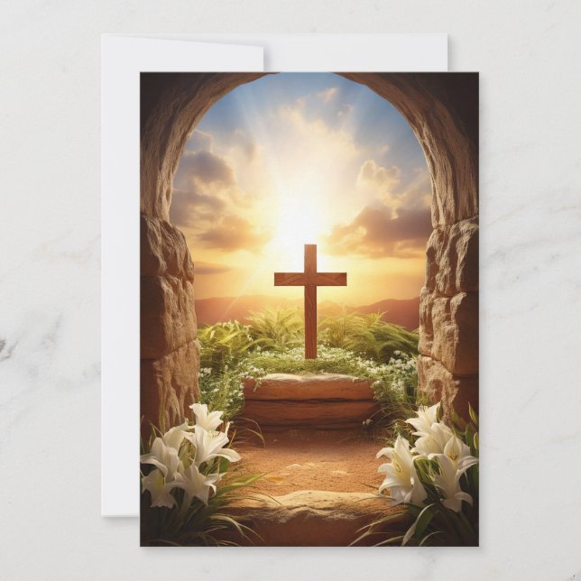 Velikonočne voščilnice z verskim sporočilom holiday card (Front)