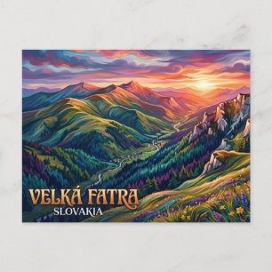 Velká Fatra National Park Slovakia Postcard