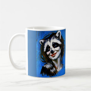 “Velka Teyani” Whispering Racoon Trickster Coffee Mug