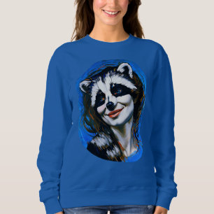 “Velka Teyani”  Whispering Racoon Trickster  Sweatshirt