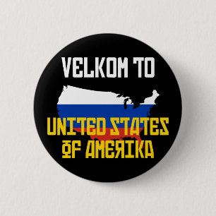 Velkom to Amerika 6 Cm Round Badge