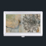 Vellum Floral I Business Card Holder<br><div class="desc">Floral</div>