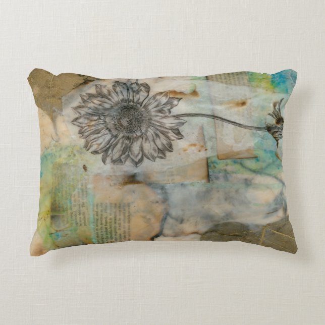 Vellum Floral I Decorative Cushion (Front)