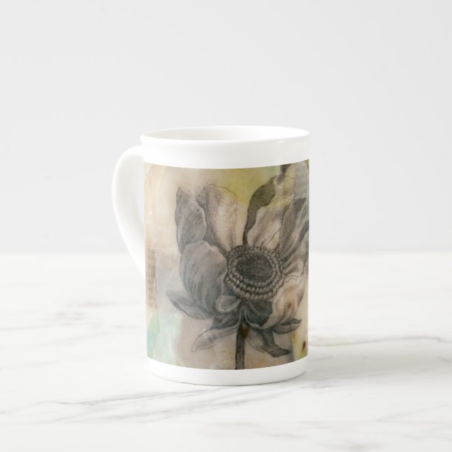 Vellum Floral II Bone China Mug (Front Left)