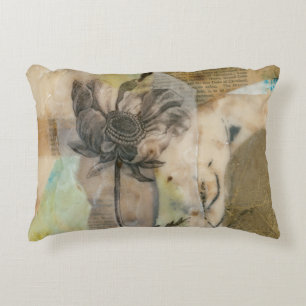 Vellum Floral II Decorative Cushion