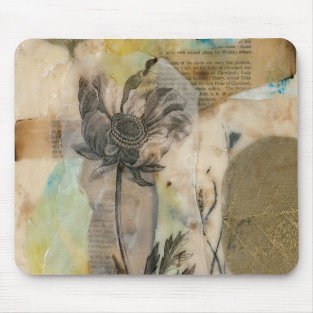 Vellum Floral II Mouse Pad (Front)