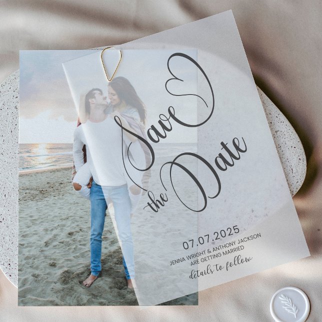 Vellum overlay for Save the Date Vellum Invitations (Creator Uploaded)