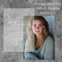 Vellum Photo Background Birthday