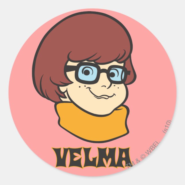 Velma Name Graphic Classic Round Sticker (Front)