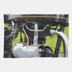 Velocette Engine Tea Towel