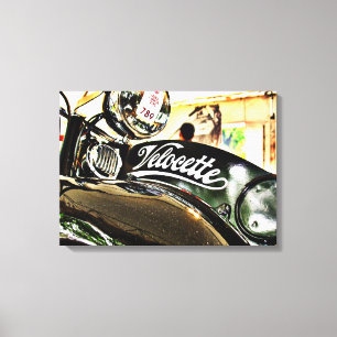 Velocette M Series vintage motorcycle Canvas Print