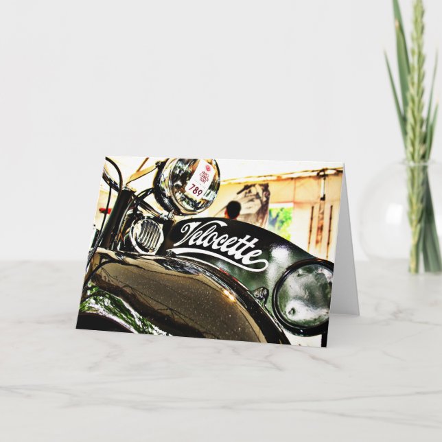 Velocette M Series vintage motorcycle Card (Front)