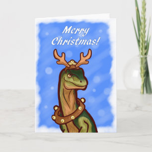 Veloci-reindeer Holiday Card