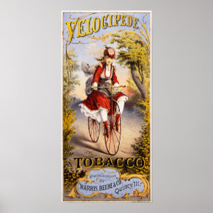 Velocipede tobacco poster
