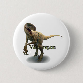Velociraptor 6 Cm Round Badge