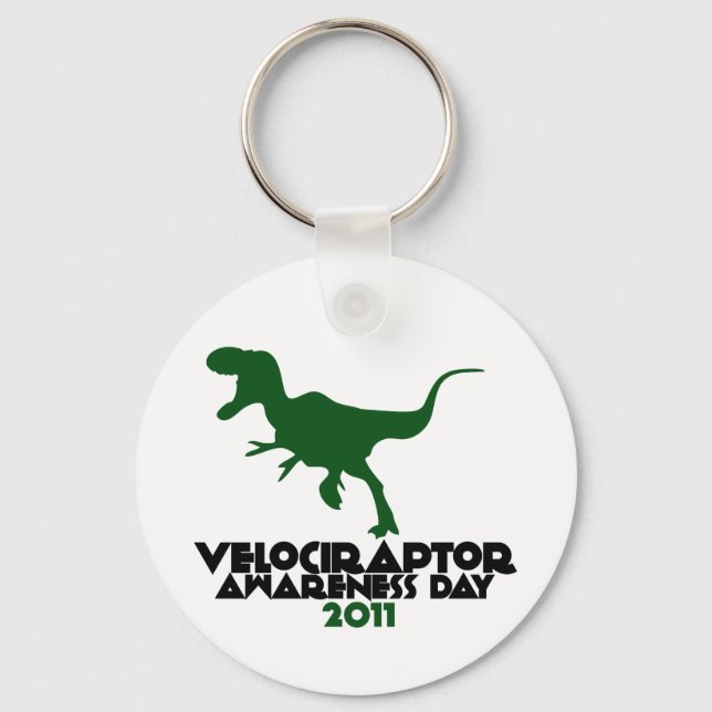 Velociraptor Awareness day 2011 Key Ring (Front)