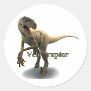 Velociraptor Classic Round Sticker