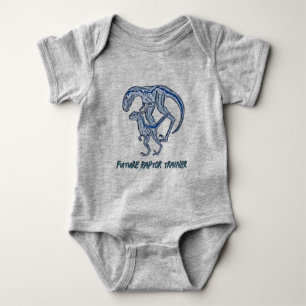 Velociraptor Dinosaur Baby Unisex Raptor Bodysuit