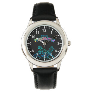 Velociraptor Dinosaur Kids watch - Neon Edition