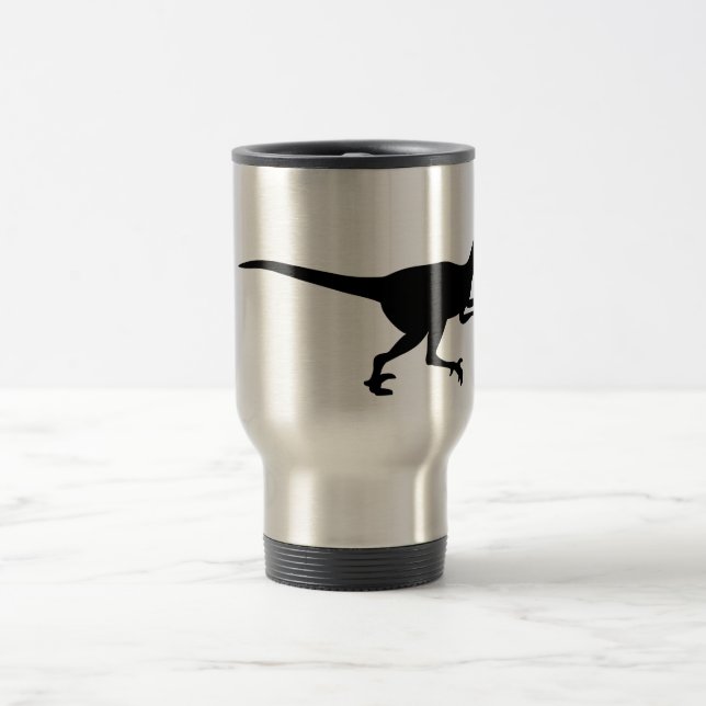 Velociraptor Dinosaur Travel Mug (Center)
