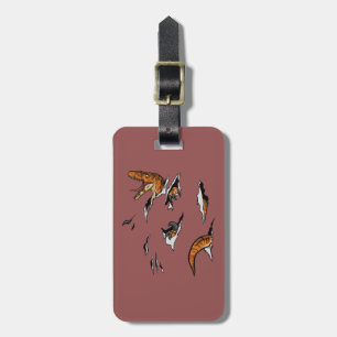 Velociraptor Escape Luggage Tag
