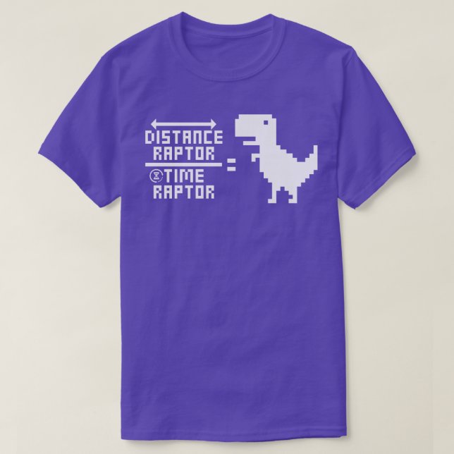 Velociraptor Funny Equation 2 T-Shirt (Design Front)