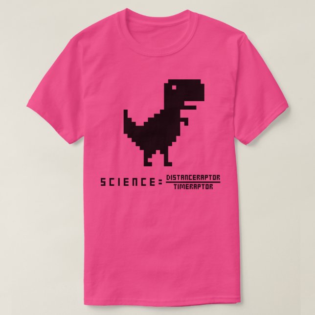 Velociraptor funny equation 6 T-Shirt (Design Front)