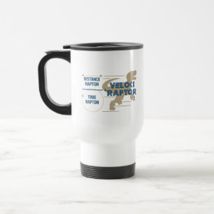 VelociRaptor Funny Physics Science Pun Dinosaur  Travel Mug