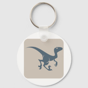 Velociraptor Icon Key Ring