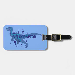 Velociraptor Luggage Tag