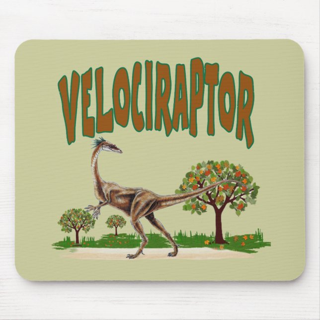 Velociraptor Mouse Pad (Front)