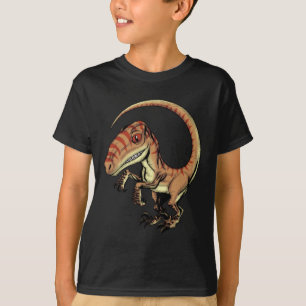 Velociraptor Raptor Dinosaur by Marco D Carillo T-Shirt