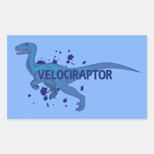 Velociraptor Rectangular Sticker