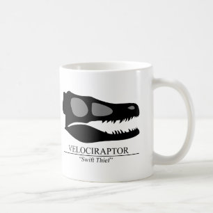 Velociraptor Skull Coffee Mug