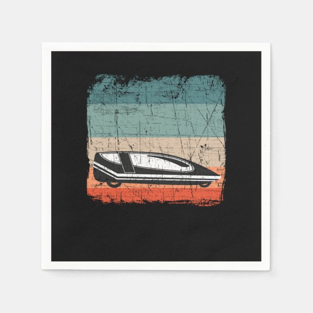 Velomobile gift Velomobilist recumbent bike Napkin (Front)