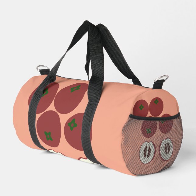 Velvet Apple Duffel Bag (Right Corner)