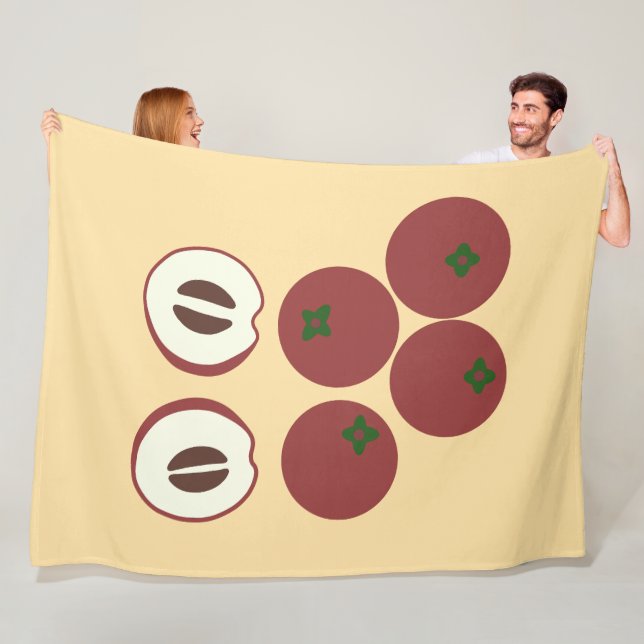 Velvet Apple Fleece Blanket (In Situ)